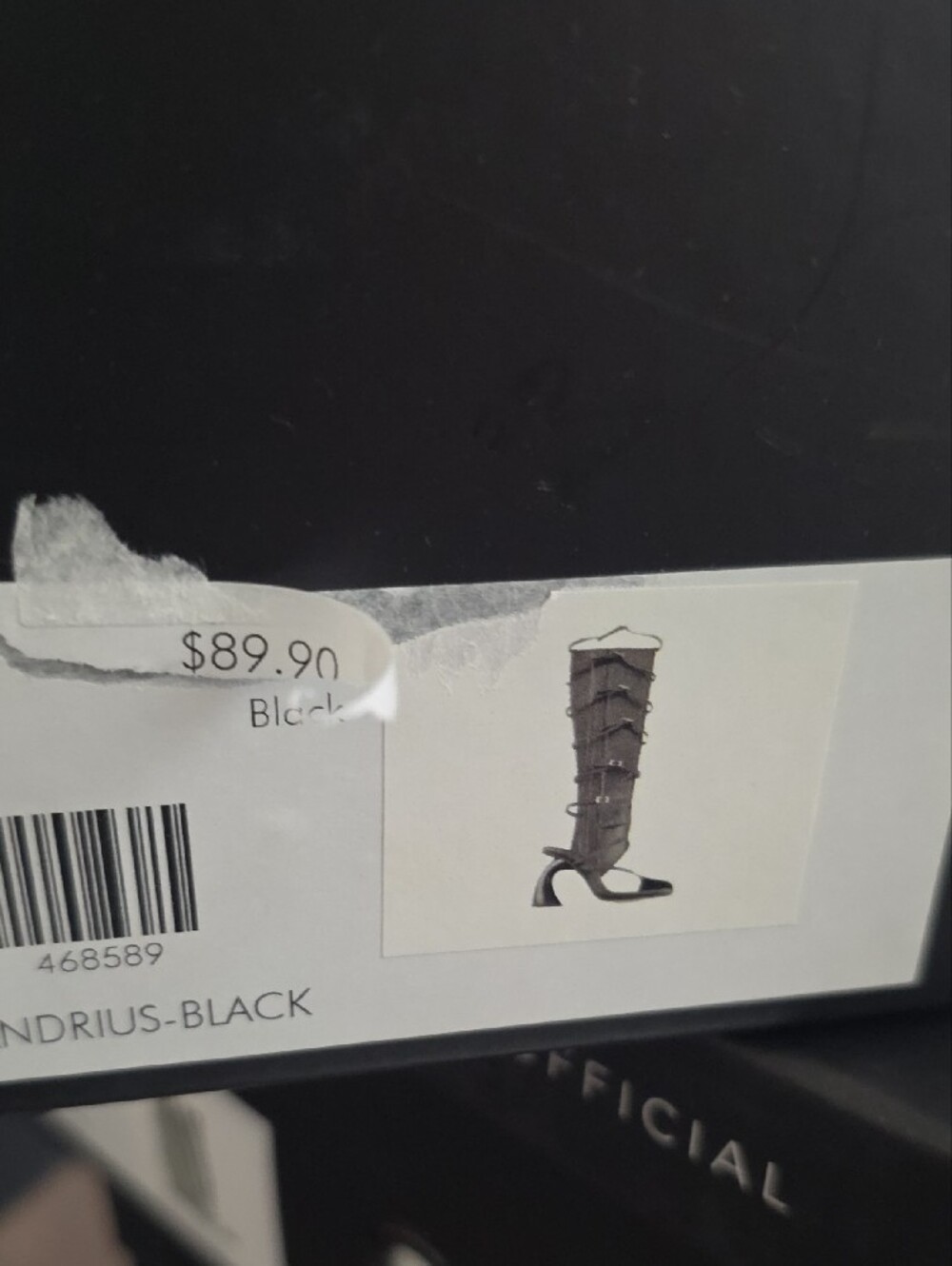 ANDRIUS-BLACK GLADIATOR SANDAL - Picture 5 of 6